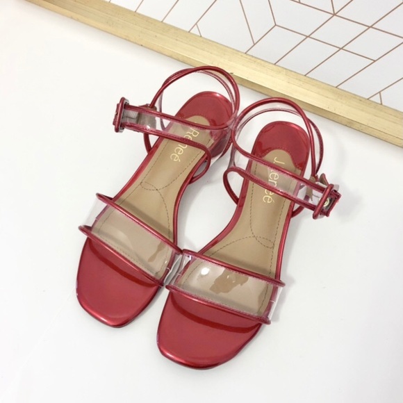 J.Renee Shoes - Trendy Block Heel Sandals